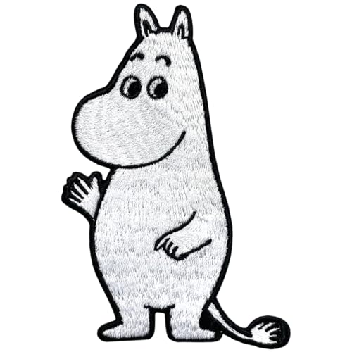 Moomintroll Aufnäher zum Aufnähen, offizielle Geschenke von Tove Janssons Geschichten in Moominvalley von Pawprint Family