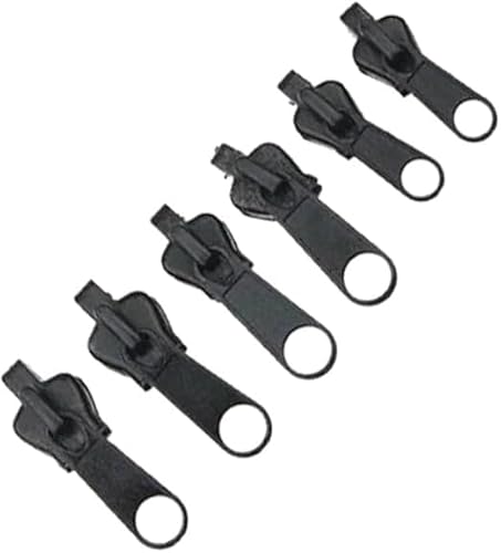 6-teiliges schwarzes Reißverschluss-Set, Reparatur-Set für Reißverschlüsse, Reparatur-Set, Reparatur-Set für Mäntel, Jacken, Gepäck von Pchnfei