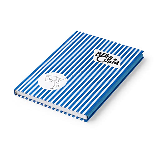 PdiPigna Bella Copia Blue Midsized Blank Notebook von PdiPigna