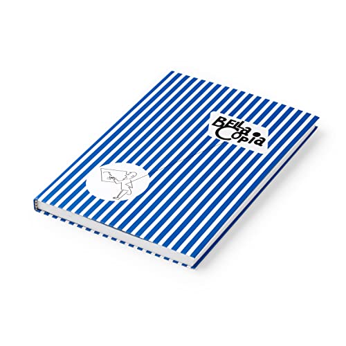 PdiPigna Bella Copia Blue Midsized Blank Notebook von PdiPigna