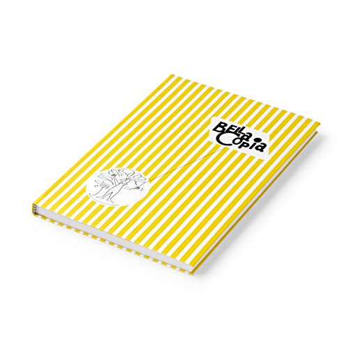 PdiPigna Bella Copia Yellow Midsized Blank Notebook von PdiPigna