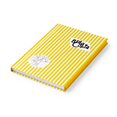 PdiPigna Bella Copia Yellow Midsized Blank Notebook von PdiPigna