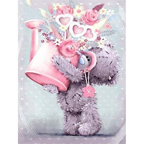 PeBoo 5D Diamantmalerei Kits Große Größe BilderTeddybär Erwachsene Kinder Bunt Kristall Diamant Bilder Handarbeit Stickerei Diamond Painting Kreuzstich Art Wohnkultur 30x40cm C2193 von PeBoo