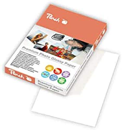 Peach PIP200-03 Premium Photo Glossy Papier, 10 x 15 cm, 260 g m², 50 Blatt von Peach