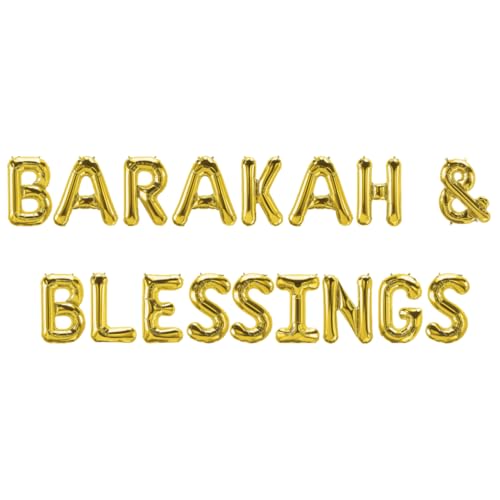 Barakah & Blessings Folienballons, Gold von Peacock Supplies