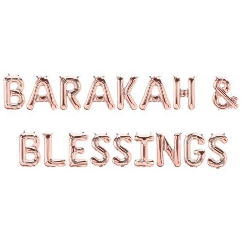 Barakah & Blessings Folienballons - Roségold von Peacock Supplies