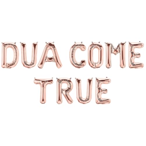 Dua Come True Folienballons, Roségold von Peacock Supplies