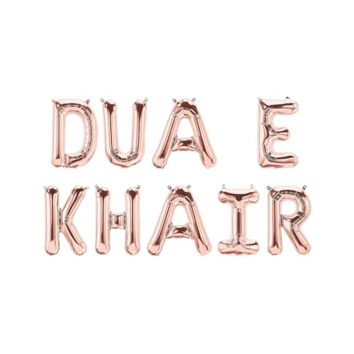 Dua E Khair Folienballons - Roségold von Peacock Supplies