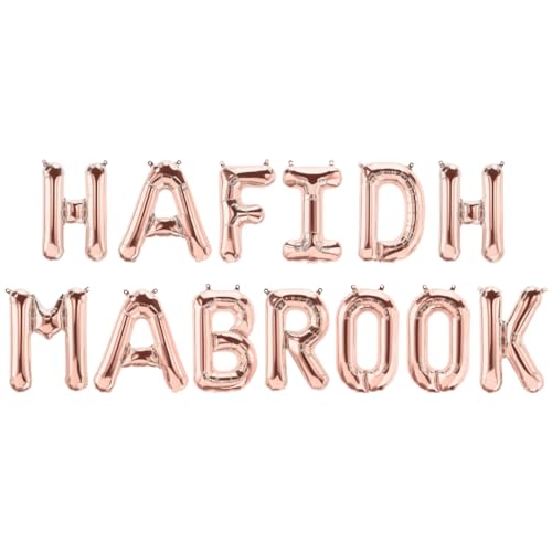 Hafidh Mabrook Folienballons - Roségold von Peacock Supplies