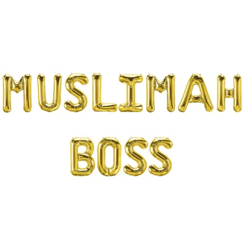 Muslimah Boss Folienballons - Gold von Peacock Supplies