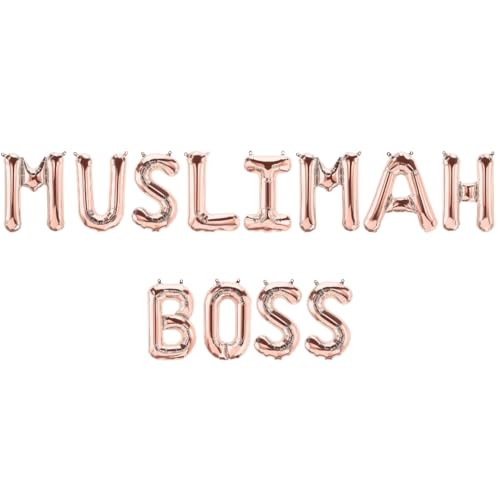 Muslimah Boss Folienballons - Roségold von Peacock Supplies