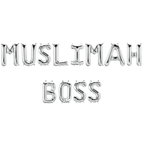 Muslimah Boss Folienballons - Silber von Peacock Supplies