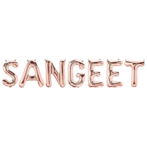 Sangeet Folienballons - Roségold von Peacock Supplies