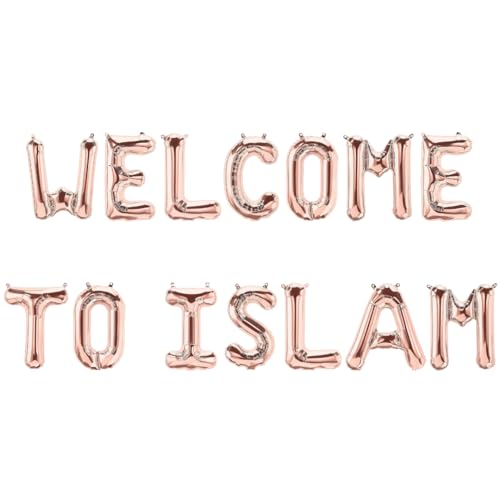 Welcome To Islam Folienballons - Roségold von Peacock Supplies