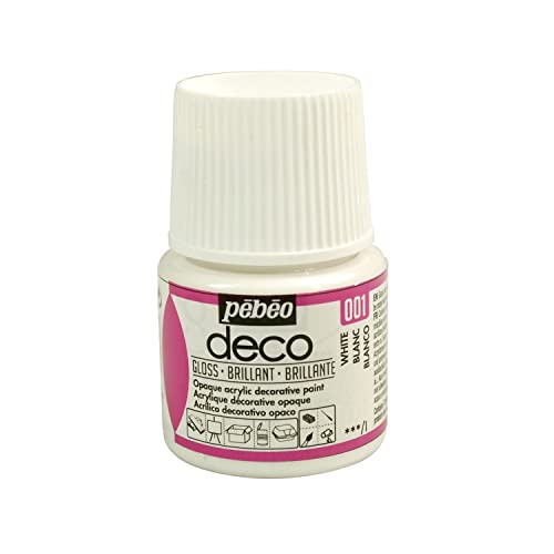 Pébéo 092001 Acrylfarbe, 45 ml, Weiß, 1 Flasche von Pebeo