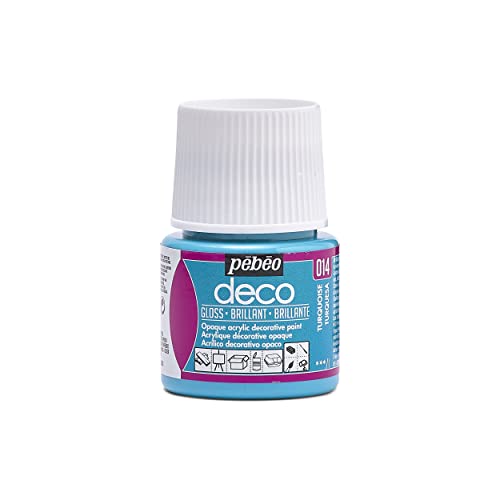 Pébéo 092014 Acrylfarbe, 45 ml, Türkis, 1 Flasche von Pebeo