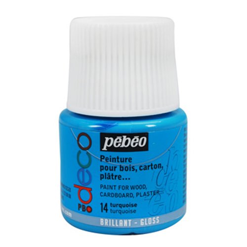 Pébéo 092014 Acrylfarbe, 45 ml, Türkis, 1 Flasche von Pebeo