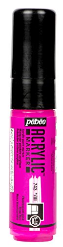 Pébéo 201743 Marker Acryl Spitze 5 – 15 mm rosa Neon von Pebeo