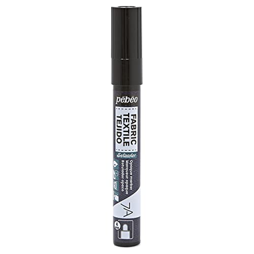 Pébéo 804414 7A Marker opak rund 4 mm schwarz von Pebeo