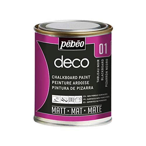 Pebeo 93501 Tafelfarbe 250 ml Metalldose, schwarz von Pebeo