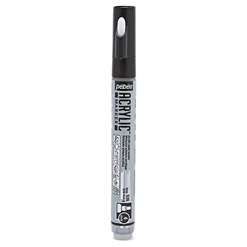 Pebeo Deco Marker, Grau, 4 mm von Pebeo