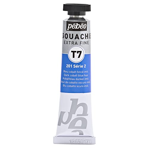 Pébéo Gouache-Farbe, 1 Tube mit 20 ml, Kobaltblau 121-201 von Pebeo