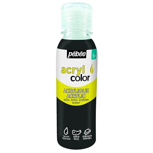 Pébéo Mehrseitige Acrylfarbe - Schwarz - 150 ml von Pebeo