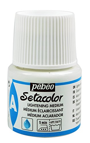 Pebeo Setacolor Textilfarbe, Aufhellmedium, 45-ml-Flasche, weiß von Pebeo