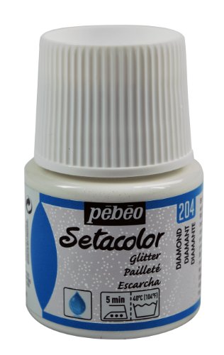 Pebeo Setacolor Textilfarbe, Glitzer, 45 ml, Diamant, Diamanten von Pebeo