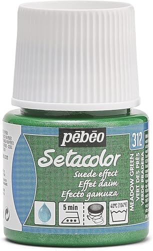 Pebeo Setacolor Textilfarbe für Wildleder, 45 ml, Meadow Green, Meadow grün von Pebeo