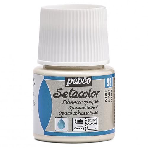 Pebeo Setacolour Fabric Paint Opaque 45ml SHIMMER IVORY von Pebeo