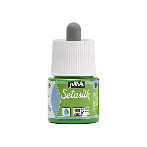 Pebeo Setasilk-Farbe für Seidenmalerei, 45 ml-Flasche, Grün von Pebeo