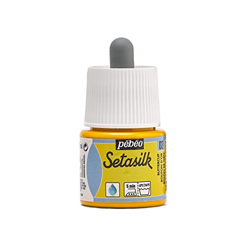 Pebeo Setasilk-Farbe für Seidenmalerei, in „Butter Cup“, 45 ml von Pebeo