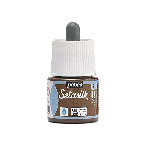 Pebeo Setasilk Seidenmalfarbe, 45 ml, Flasche, kastanienbraun von Pebeo