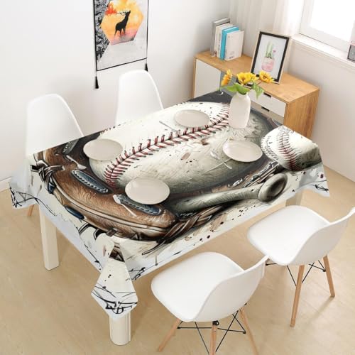 Pechiwuo Tischdecke Outdoor Baseball Wetterfest Tischdecke Abwaschbar 3D Baseball Tischdecken Polyester Wasserdicht Tischwäsche für Garten Küche Party Biertisch, 90x90 cm 4915v Pechiwuo Tischdecke Outdoor Baseball Wetterfest Tischdecke Abwaschbar 3D Baseball Tischdecken Polyester Wasserdicht Tischwäsche für Garten Küche Party Biertisch, 90x90 cm 4915v von Pechiwuo