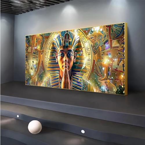 5D DIY Diamond Painting, Tutanchamun Diamond Painting XXL Erwachsene Groß 30x70cm, Diamond Art Gold Diamant Painting Bilder Kinder Anfänger, Dimondpaintin Crystal Arts, Geschenke für Frauen, Wand Deko von Peepezo