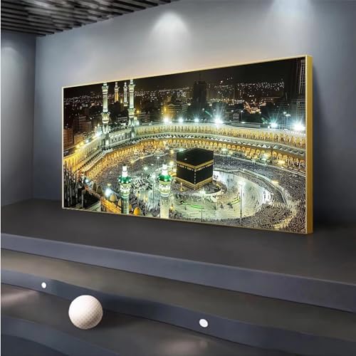 5D DIY Diamond Painting Mekka Diamond Painting XXL Erwachsene Groß 50x115cm Diamond Art heilige Nacht Diamant Painting Bilder Kinder Anfänger Dimondpaintin Crystal Arts Geschenke für Frauen Wand Deko von Peepezo