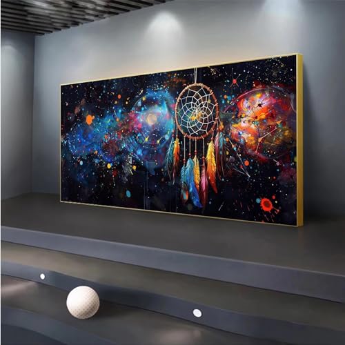 5D DIY Diamond Painting Traumfänger Diamond Painting XXL Erwachsene Groß 60x140cm Diamond Art Universum Diamant Painting Bilder Kinder Anfänger Dimondpaintin Crystal Geschenke für Frauen Wand Deko von Peepezo