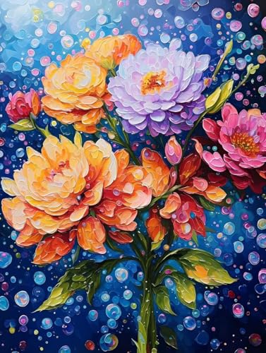 Blatt Diamond Painting Blume Diamond Painting Erwachsene Klein 30x40cm Vollbohrer Diamanten Malerei Bilder Stickerei Bastelset Erwachsene Kinder Anfänger Home Wand Deko Geschenk für Frauen -2s5s von Peepezo