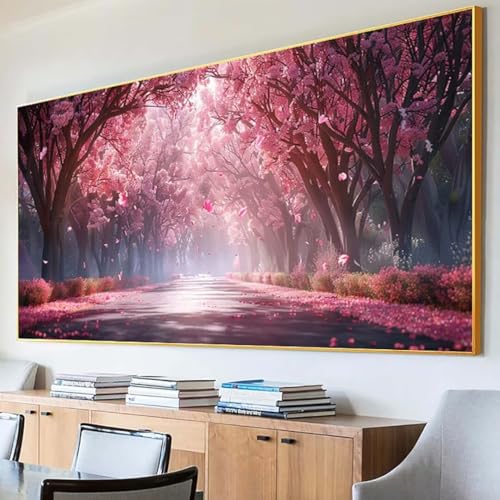 DIY 5D Diamond Painting Erwachsene Baum Diamant Painting Bilder, Blume Diamond Painting Set, 5D Diamond Painting 70x140cm Stickerei Kreuzstich Basteln Erwachsene für Zimmer Deko Aesthetic Geschenk 5-2 von Peepezo