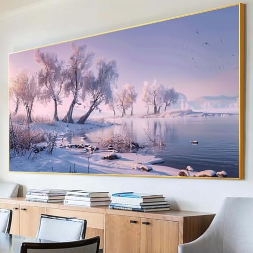 DIY 5D Diamond Painting Erwachsene Baum Diamant Painting Bilder, Winter Diamond Painting Set, 5D Diamond Painting 30x60cm Stickerei Kreuzstich Basteln Erwachsene für Zimmer Deko Aesthetic Geschenk 2-C von Peepezo