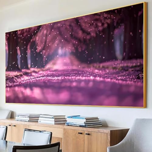 DIY 5D Diamond Painting Erwachsene Blume Diamant Painting Bilder, Baum Diamond Painting Set, 5D Diamond Painting 50x100cm Stickerei Kreuzstich Basteln Erwachsene für Zimmer Deko Aesthetic Geschenk 3-M von Peepezo