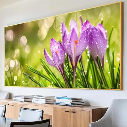 DIY 5D Diamond Painting Erwachsene Blume Diamant Painting Bilder, Blatt Diamond Painting Set, 5D Diamond Painting 30x60cm Stickerei Kreuzstich Basteln Erwachsene für Zimmer Deko Aesthetic Geschenk I-S von Peepezo