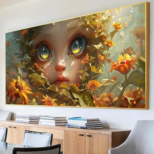 DIY 5D Diamond Painting Erwachsene Blume Diamant Painting Bilder, Engel Diamond Painting Set, 5D Diamond Painting 30x60cm Stickerei Kreuzstich Basteln Erwachsene für Zimmer Deko Aesthetic Geschenk E-5 von Peepezo