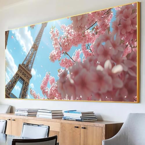 DIY 5D Diamond Painting Erwachsene Blume Diamant Painting Bilder, Landschaft Diamond Painting Set, 5D Diamond Painting 100x200cm Stickerei Kreuzstich Basteln Erwachsene für Zimmer Deko Aesthetic U-N von Peepezo