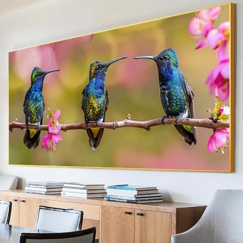 DIY 5D Diamond Painting Erwachsene Blume Diamant Painting Bilder, Vogel Diamond Painting Set, 5D Diamond Painting 40x80cm Stickerei Kreuzstich Basteln Erwachsene für Zimmer Deko Aesthetic Geschenk 0-Z von Peepezo