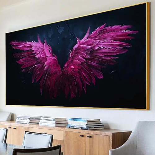 DIY 5D Diamond Painting Erwachsene FlüGel Diamant Painting Bilder, Engel Diamond Painting Set, 5D Diamond Painting 80x160cm Stickerei Kreuzstich Basteln Erwachsene für Wandzimmer Deko Geschenk 0-2 von Peepezo