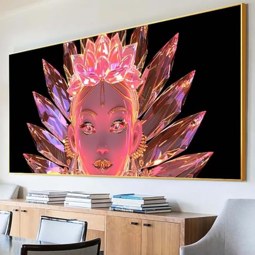 DIY 5D Diamond Painting Erwachsene Frau Diamant Painting Bilder, Blume Diamond Painting Set, 5D Diamond Painting 30x60cm Stickerei Kreuzstich Basteln Erwachsene für Zimmer Deko Aesthetic Geschenk 0-3 von Peepezo