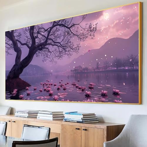 DIY 5D Diamond Painting Erwachsene Landschaft Diamant Painting Bilder, Baum Diamond Painting Set, 5D Diamond Painting 30x60cm Stickerei Kreuzstich Basteln Erwachsene für Zimmer Deko Aesthetic 2-H von Peepezo