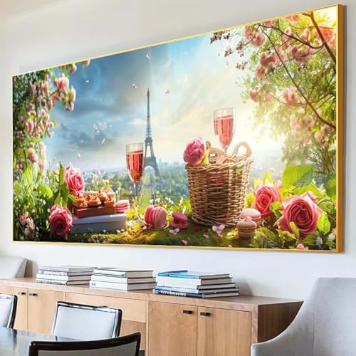 DIY 5D Diamond Painting Erwachsene Landschaft Diamant Painting Bilder, Blume Diamond Painting Set, 5D Diamond Painting 50x100cm Stickerei Kreuzstich Basteln Erwachsene für Zimmer Deko Aesthetic 1-C von Peepezo